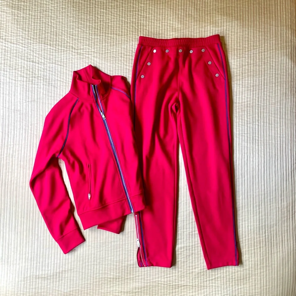 Rag & Bone Vibrant Red Leisure Set - Picture 5 of 9